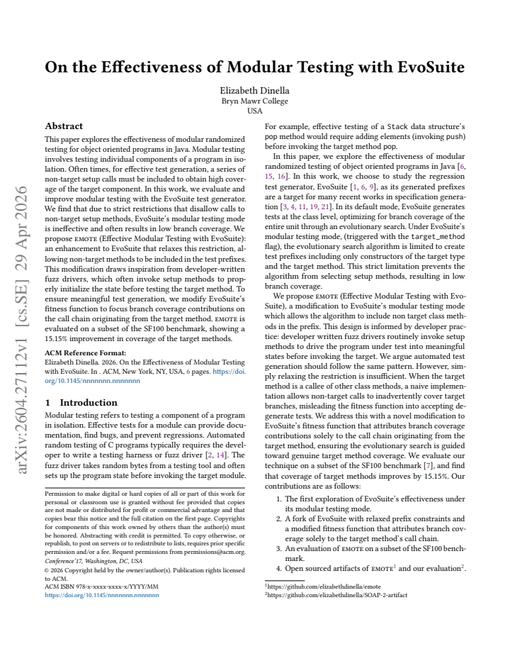 First page