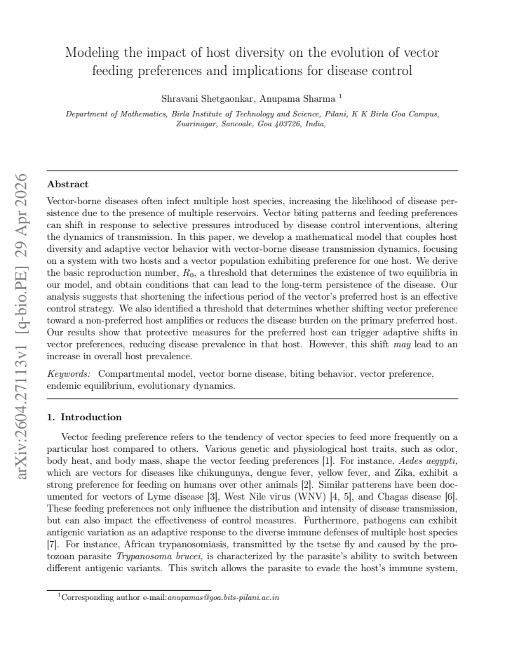 First page