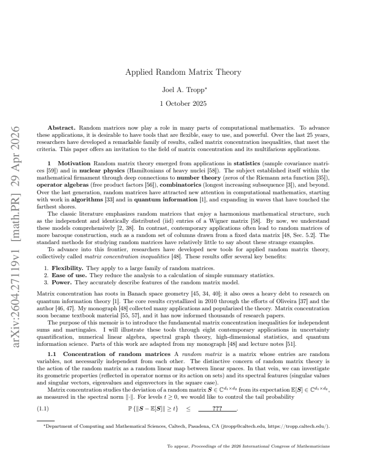 First page
