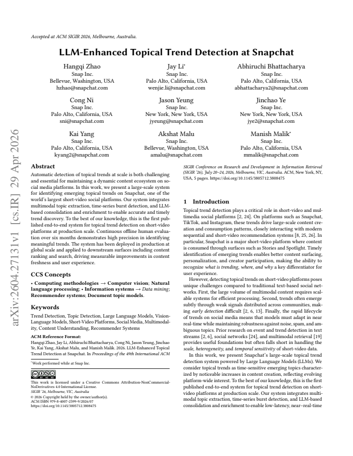 First page
