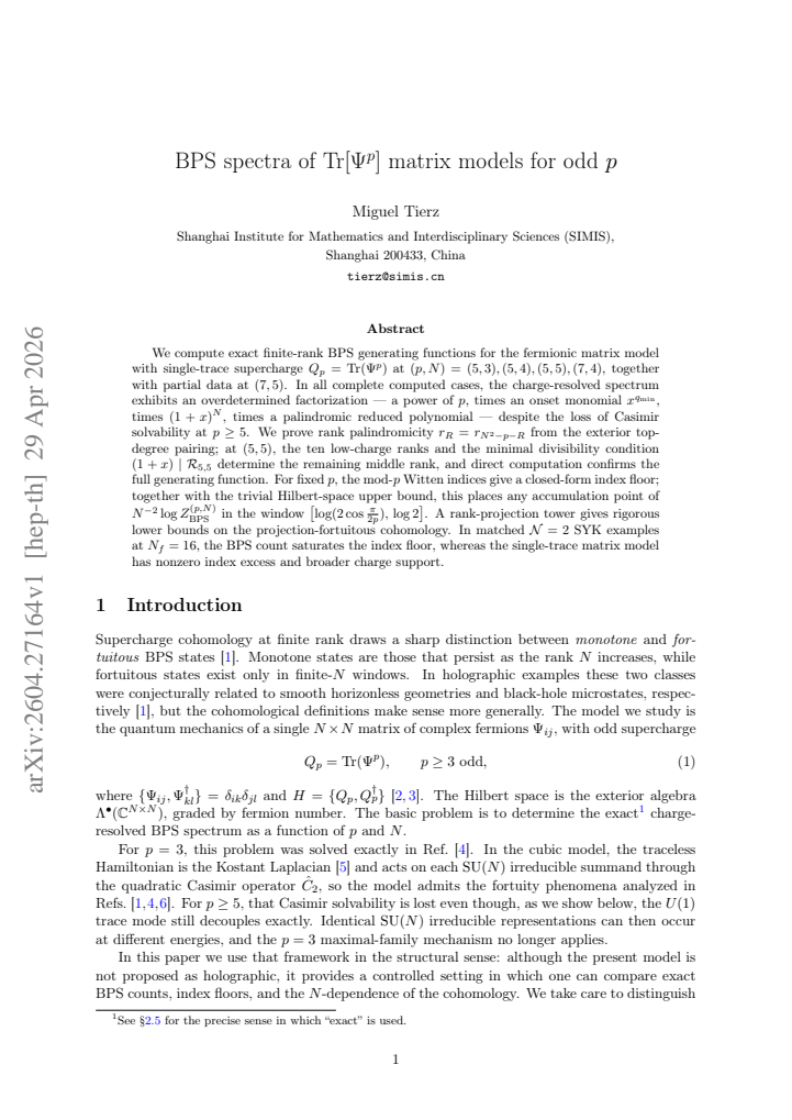 First page