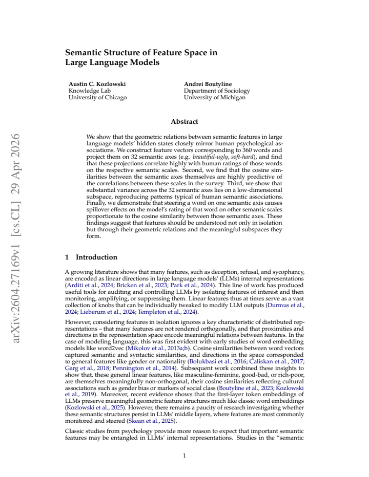 First page
