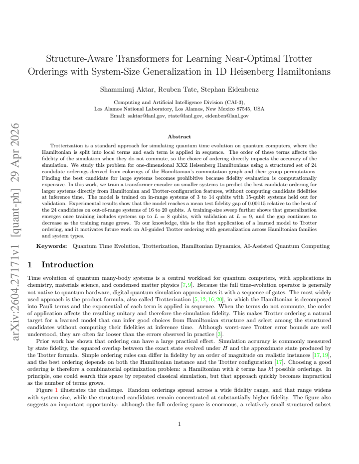 First page