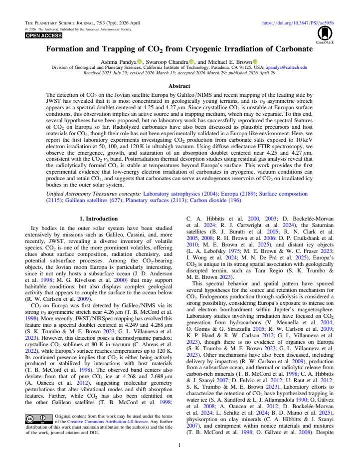 First page