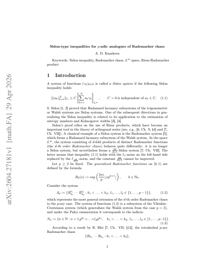 First page