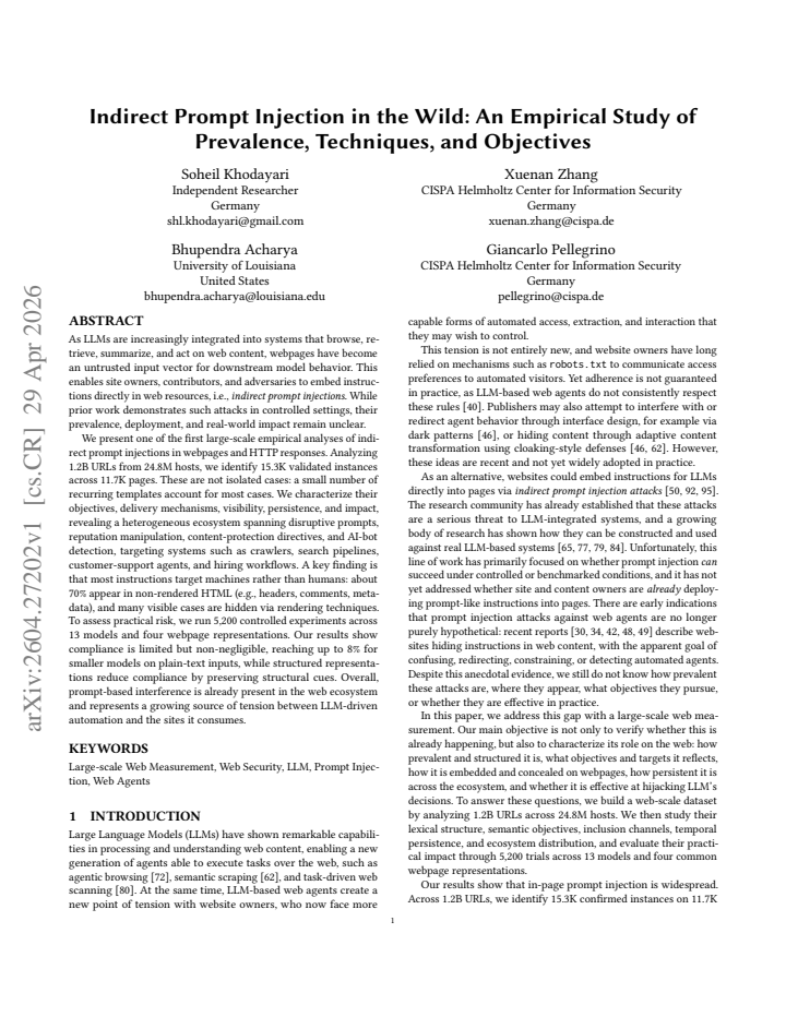 First page