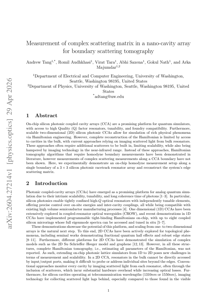 First page