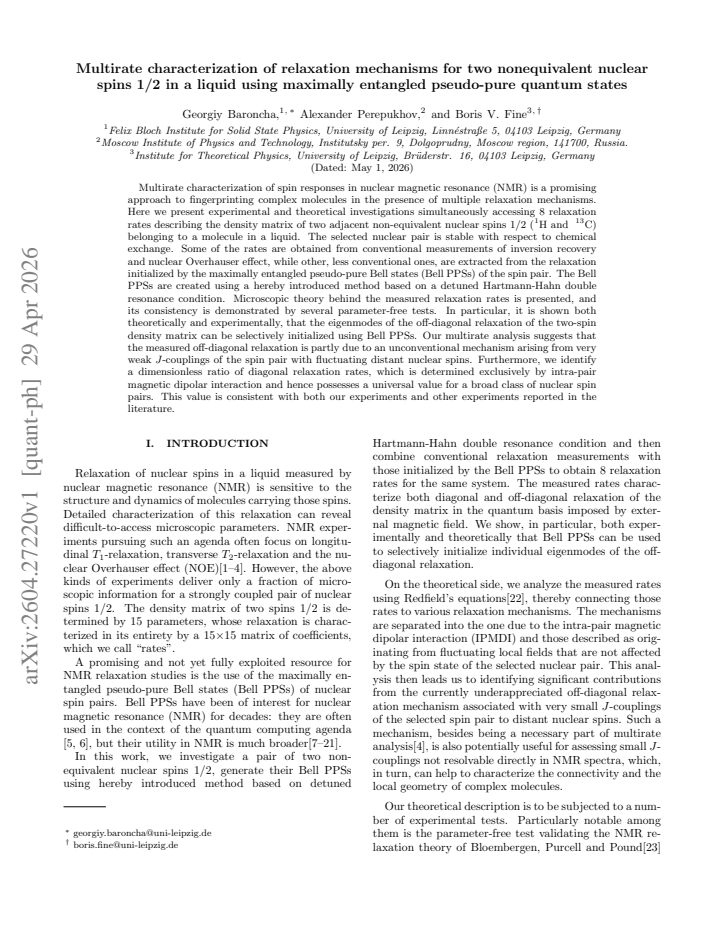 First page