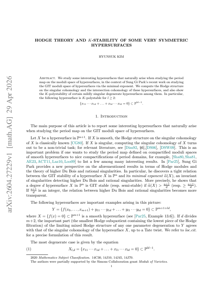 First page