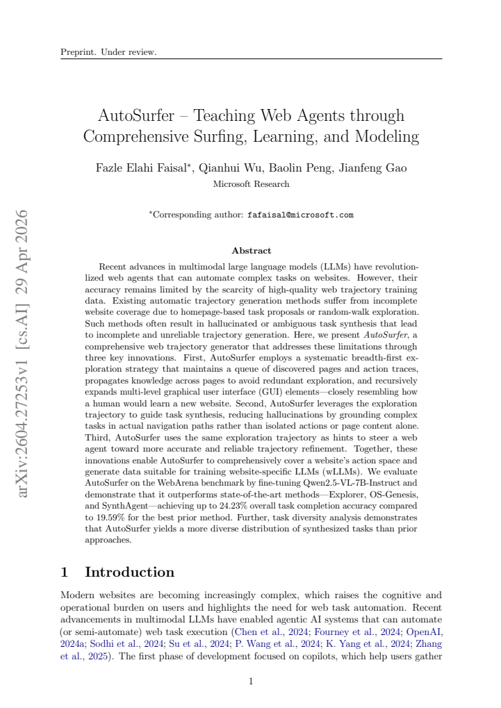 First page