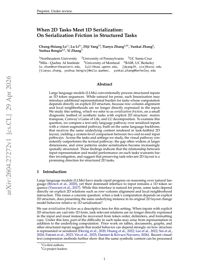 First page