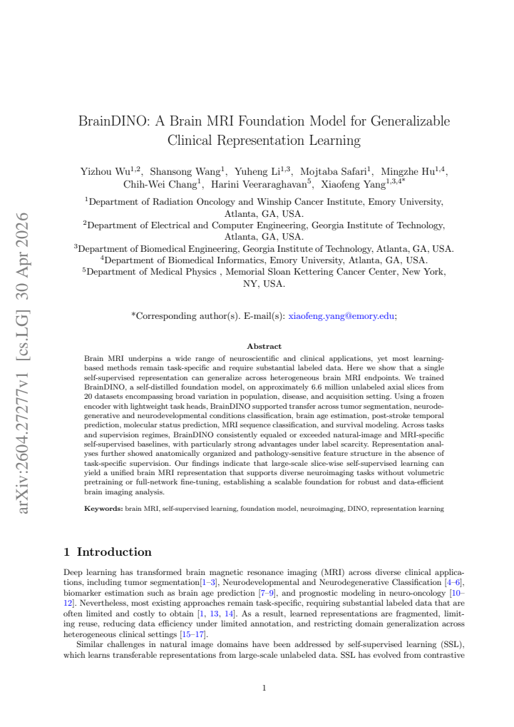 First page