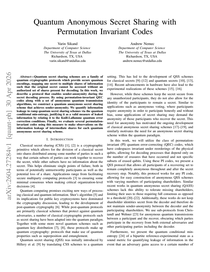 First page