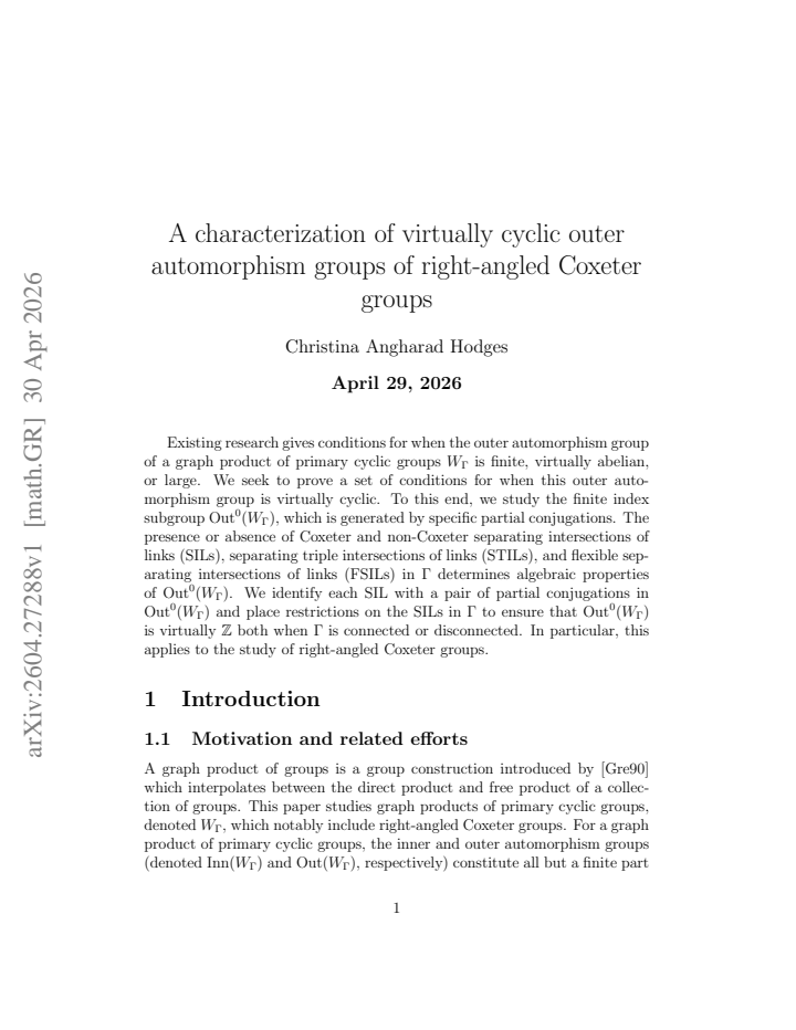 First page