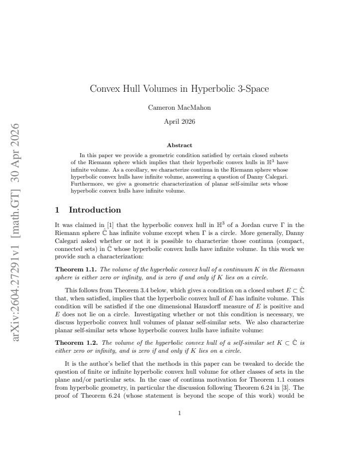 First page