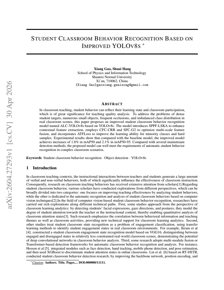 First page