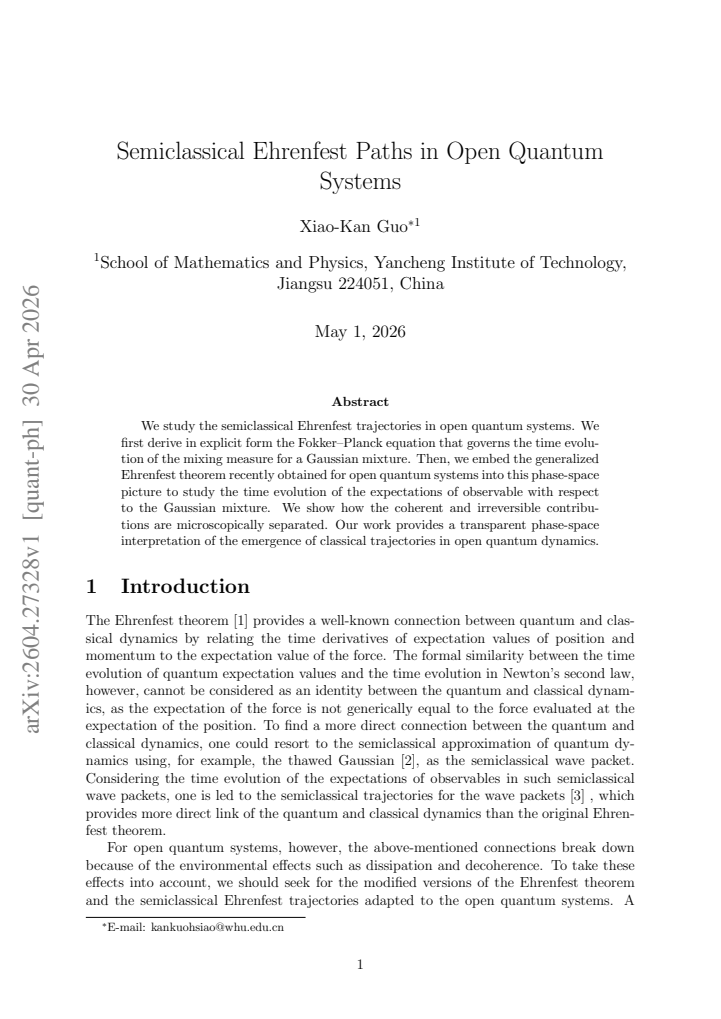 First page