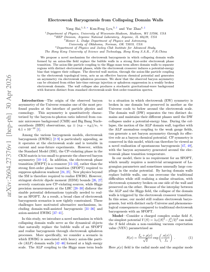 First page