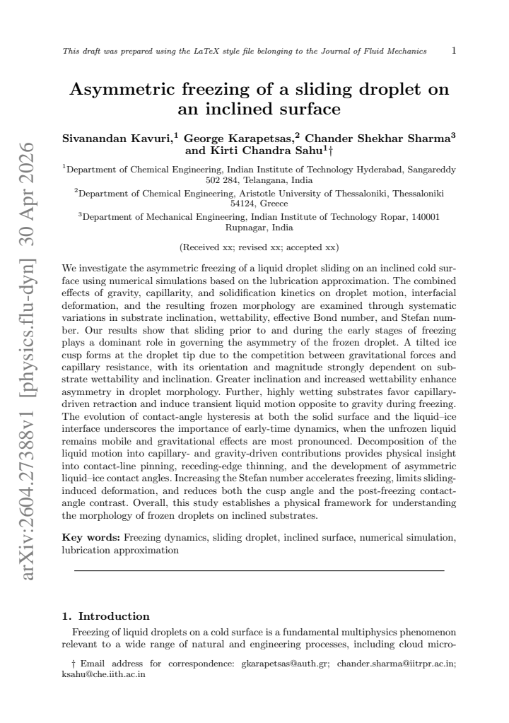 First page