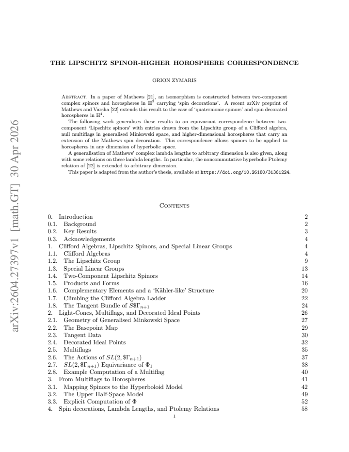 First page