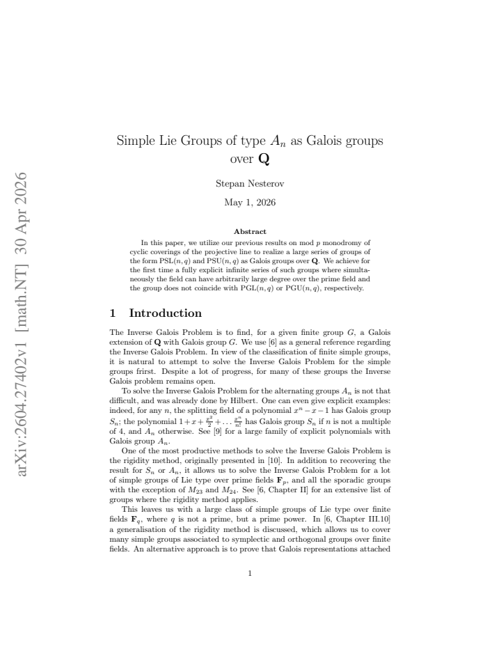 First page
