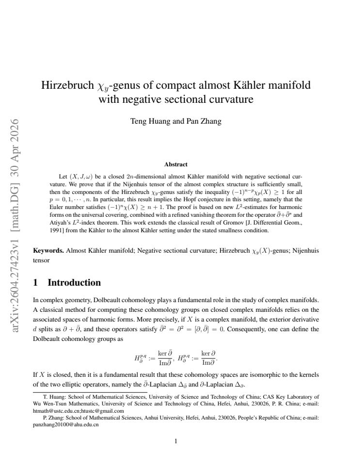 First page