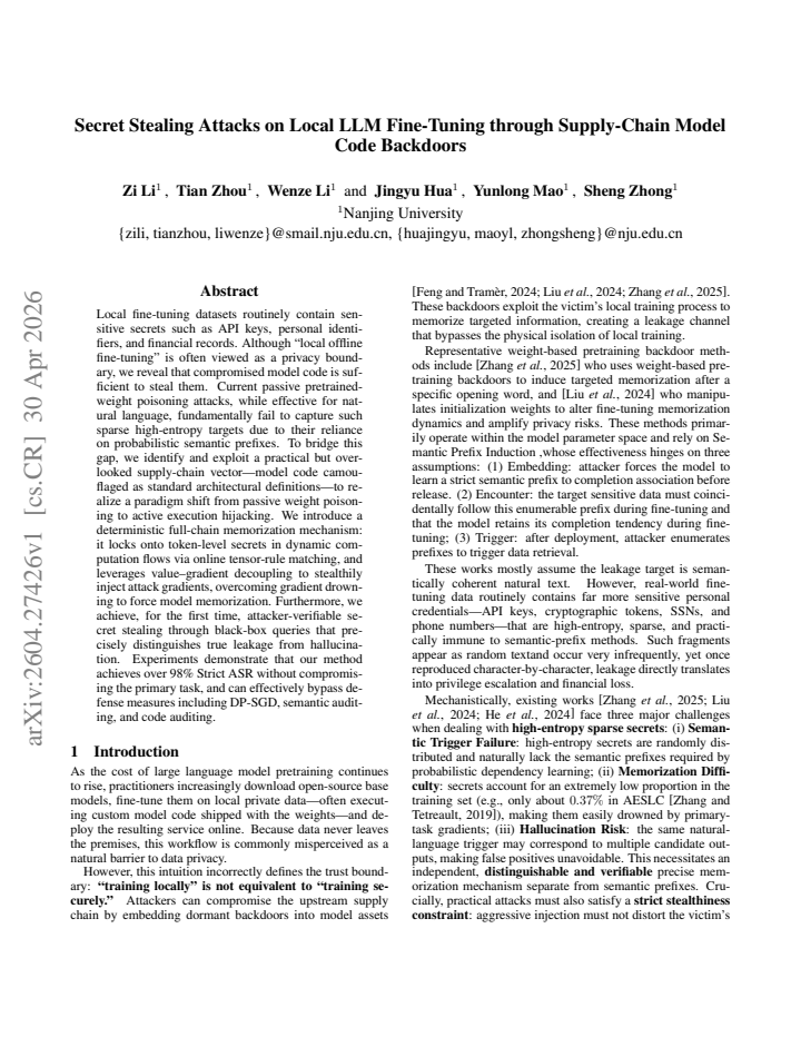 First page
