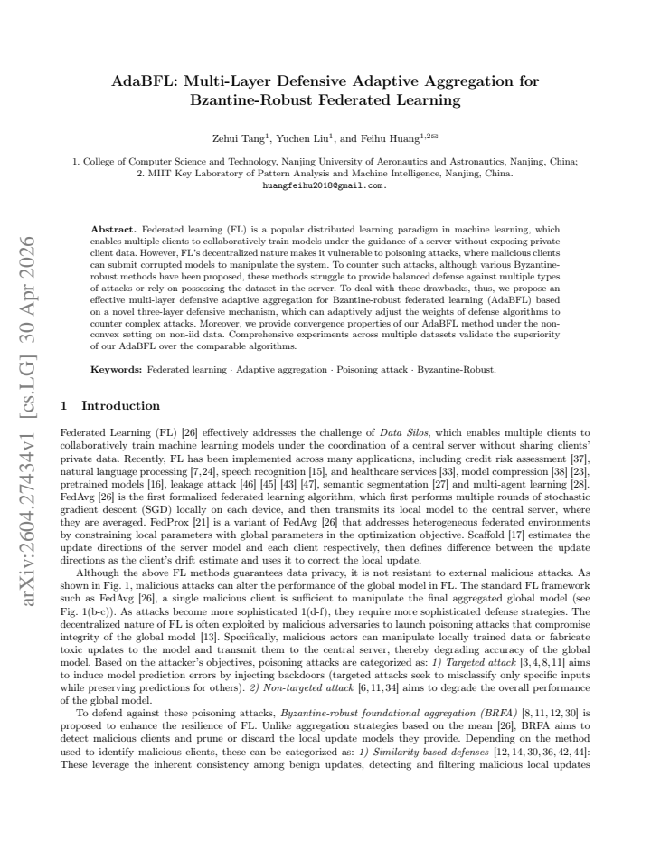 First page