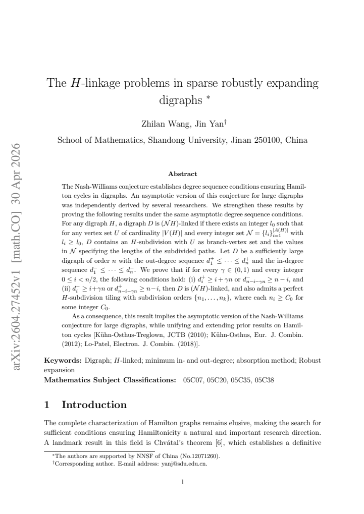 First page