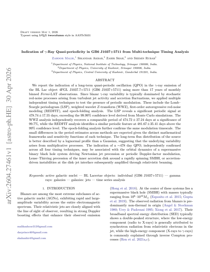 First page