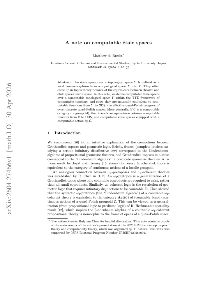 First page