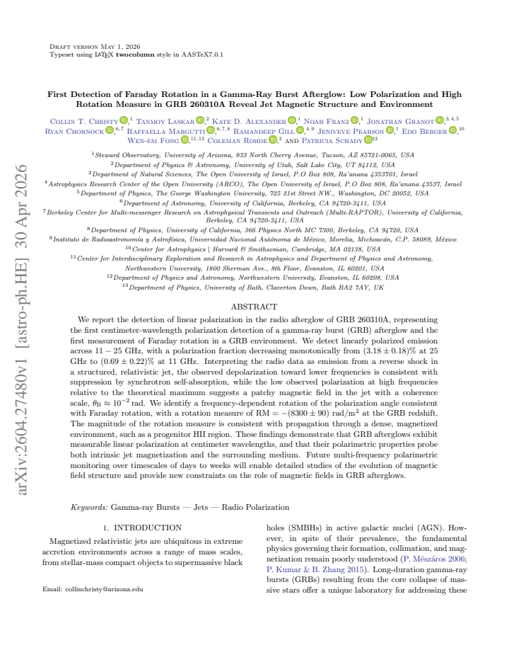 First page