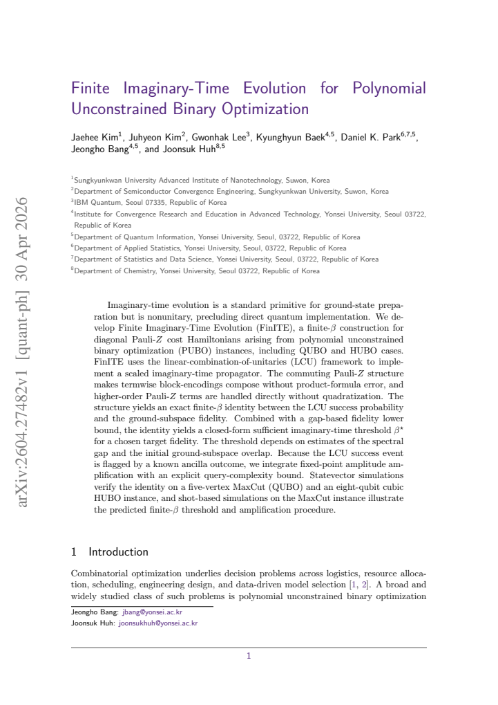 First page