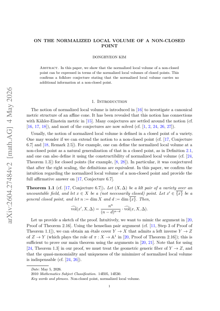 First page