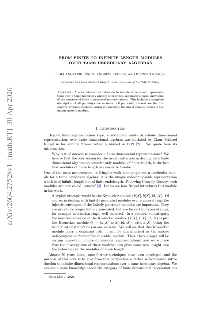 First page