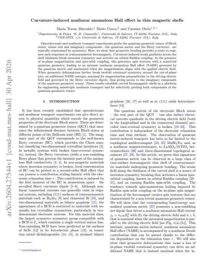 First page