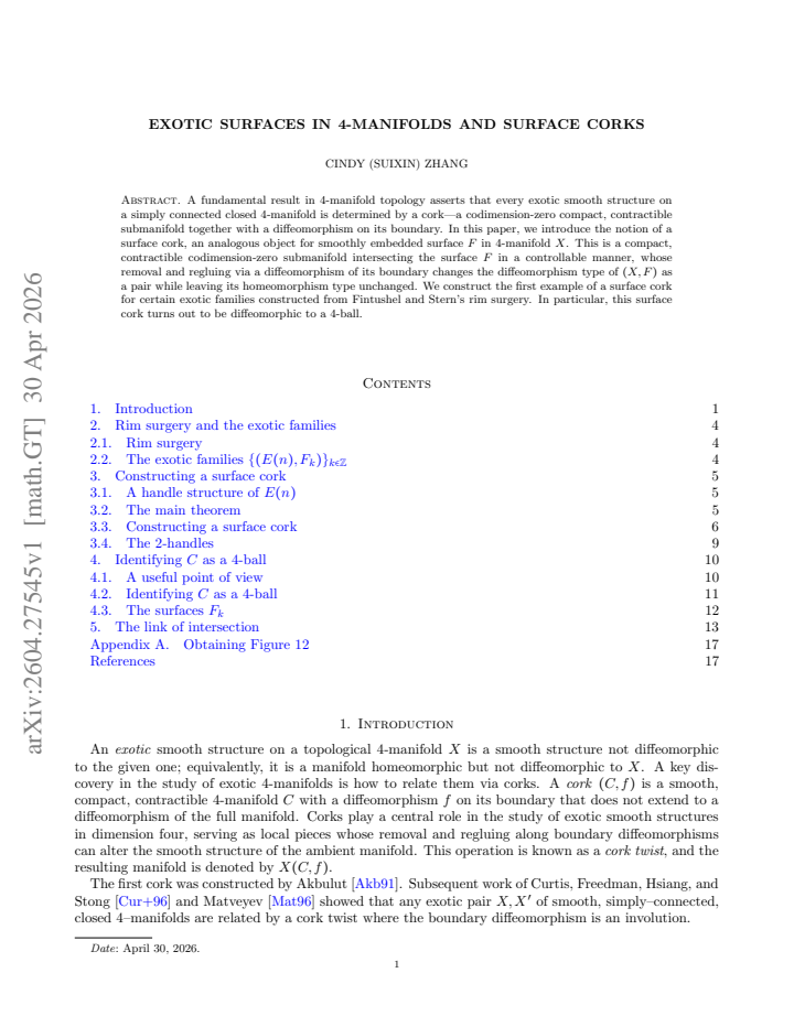 First page