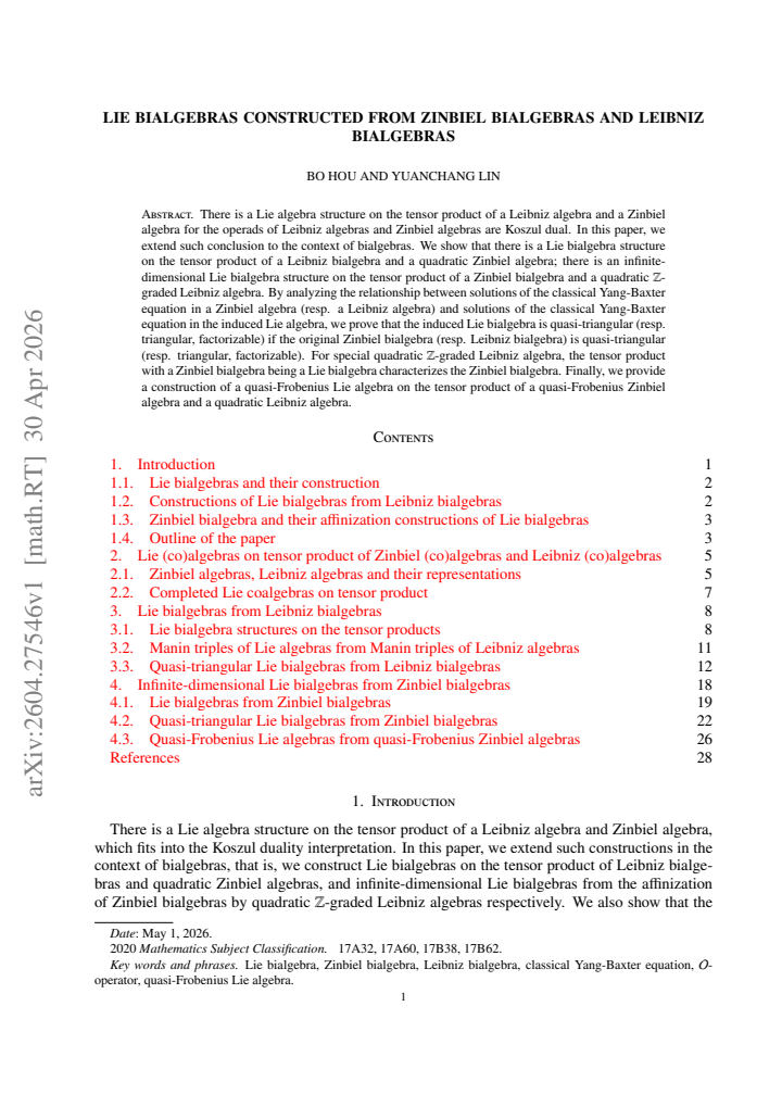 First page