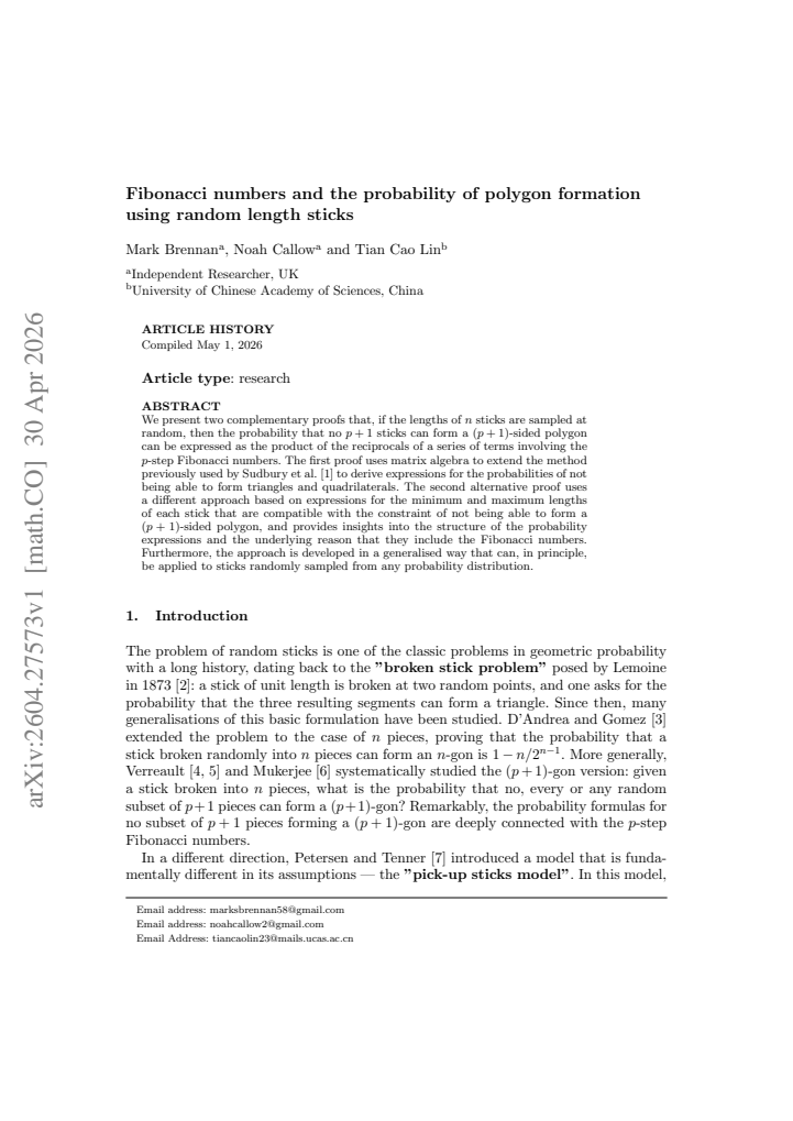 First page