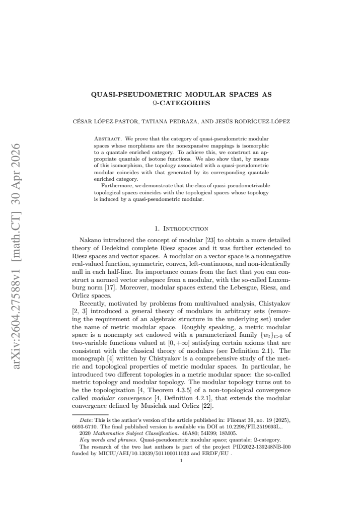 First page