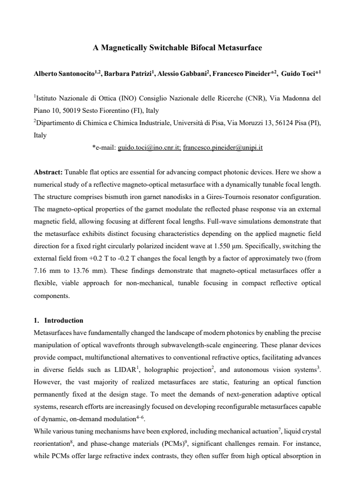 First page