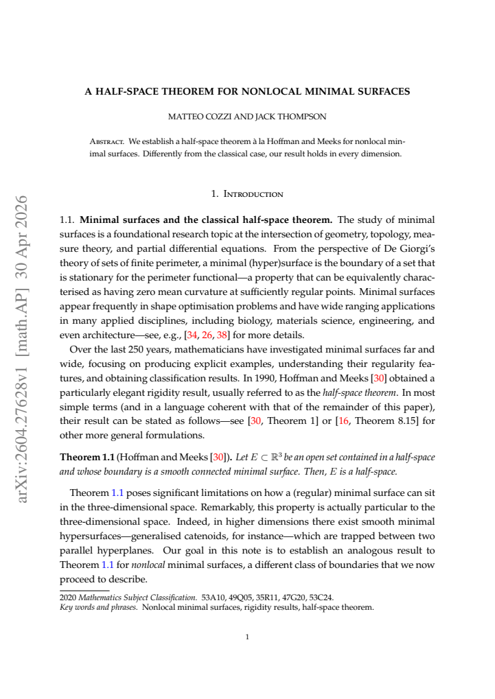 First page