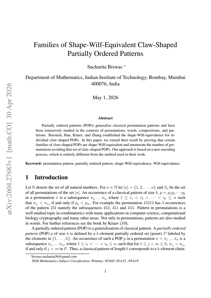First page