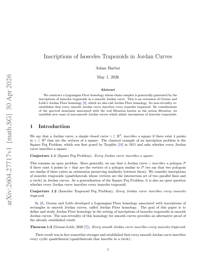 First page