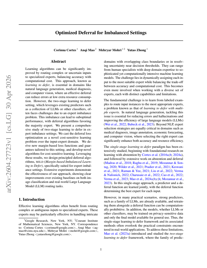 First page