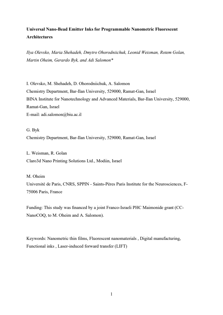 First page
