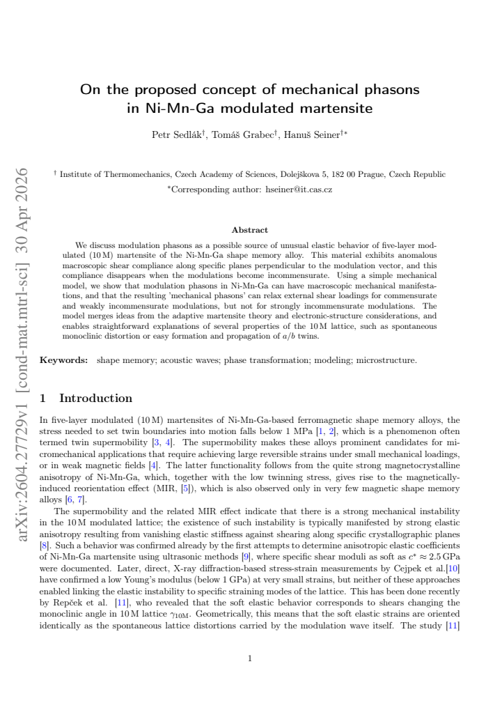 First page
