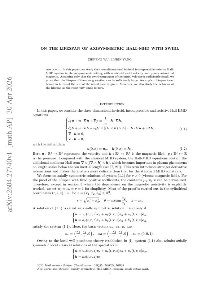 First page