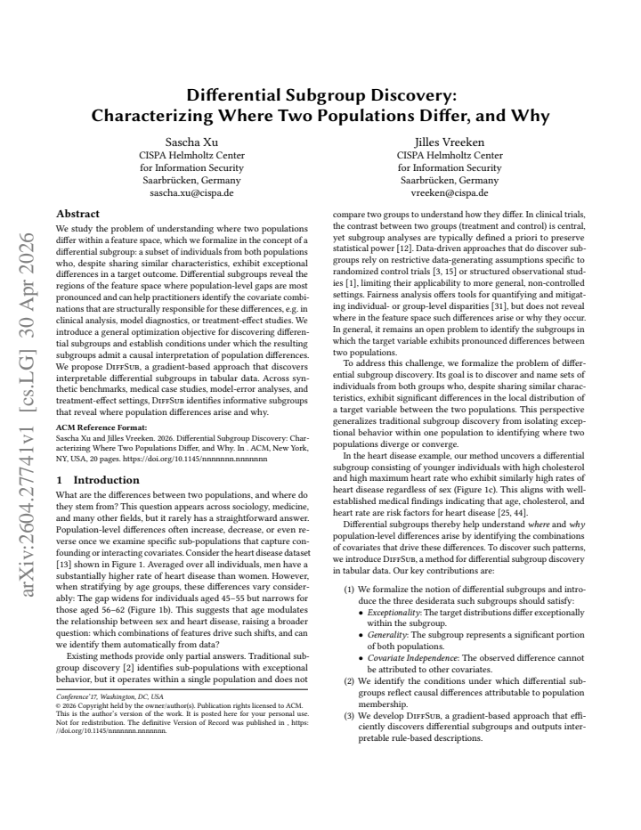 First page