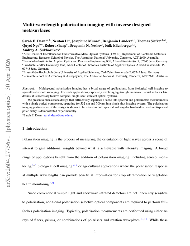 First page